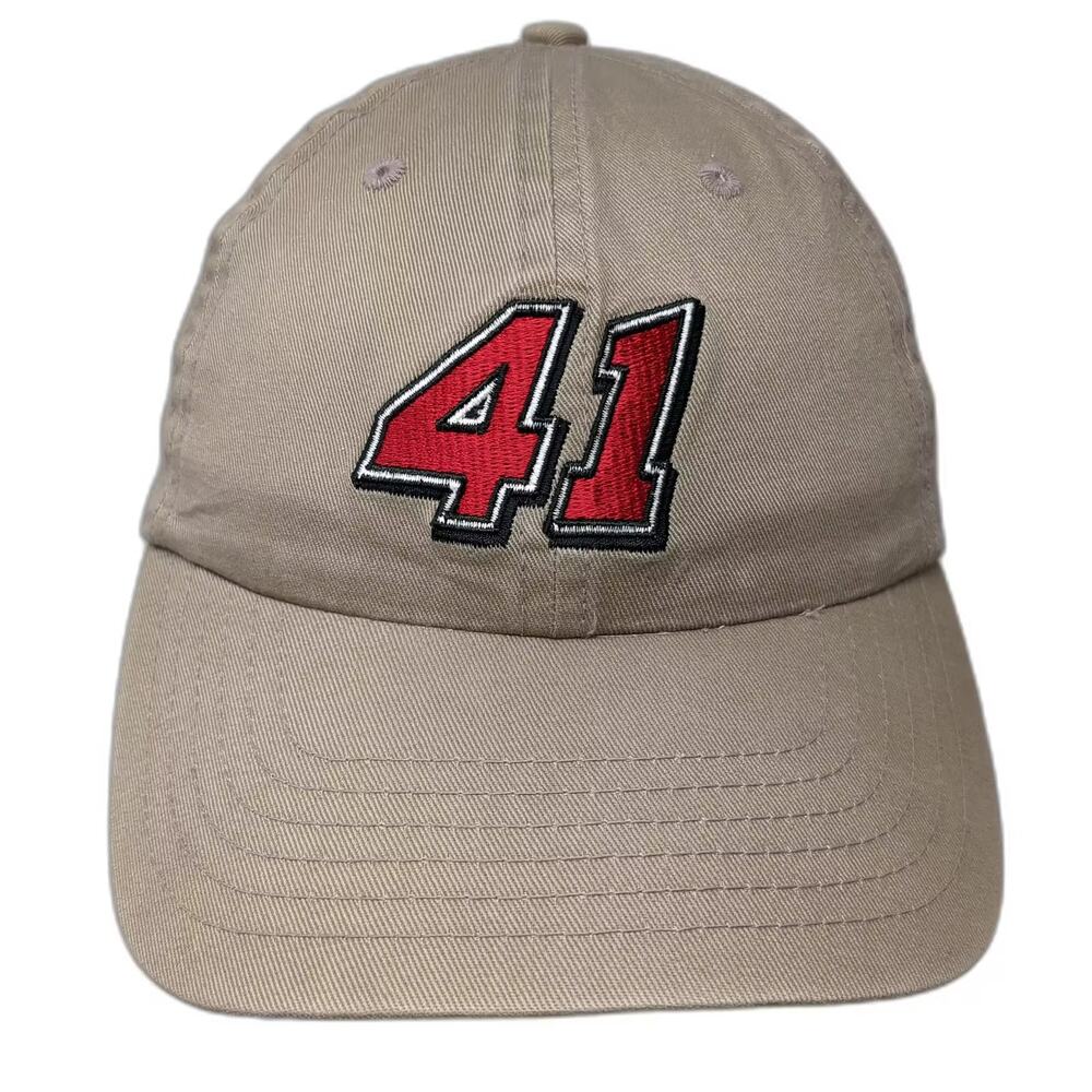 Valucap Baseball Cap Brown Number 41 Gillette Fusion Racing Hat Cotton Strapback